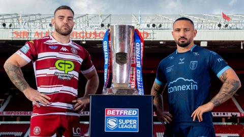 Wigan Warriors' Kaide Ellis and Hull KR captain Elliot Minchella