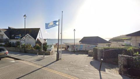 Gylly Beach Shop and Takeaway at the entrance to Gyllyngvase beach in Falmouth