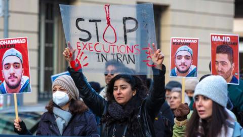 Protest in Berlin on 27 January 2024