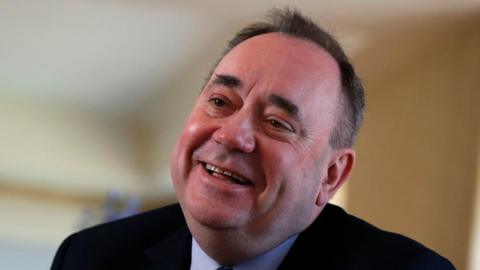 Alex Salmond smiling