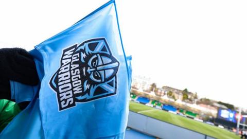 Glasgow Warriors flag at Scotstoun Stadium