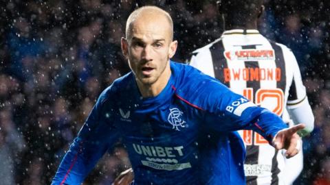 Vaclav Cerny celebrates after scoring for Rangers against St Mirren