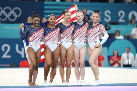 USA celebrate winning gold