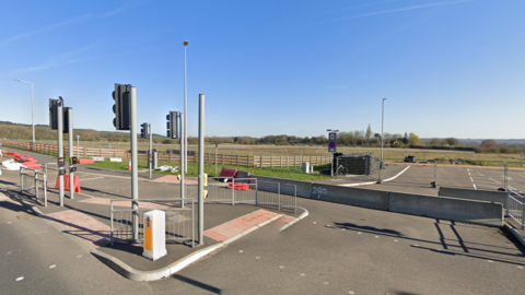 The site near Hucknall where homes are due to be built