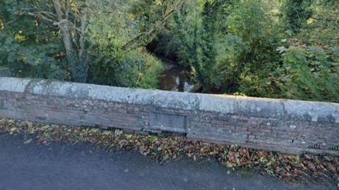 A screengrab of a Google Maps view of Killeek Bridge
