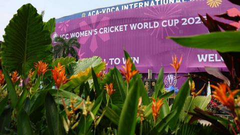 General view of ICC Women's World Cup 2025 branding