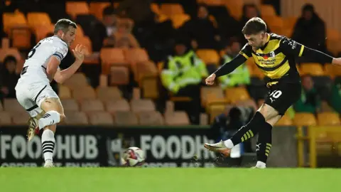 Ben Jackson scores the only goal of the game as Barrow beat Port Vale