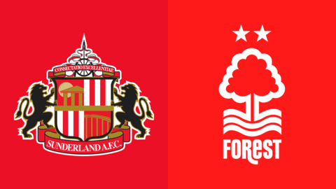 Sunderland and Nottingham Forest club badges