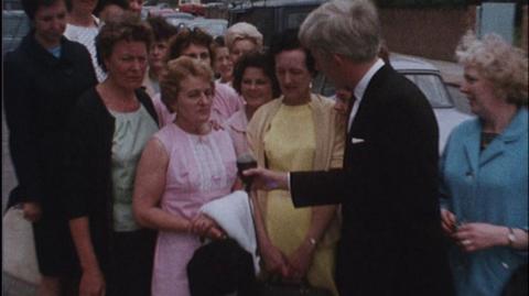 Reporter interviews women machinists at Ford's Dagenham car factory