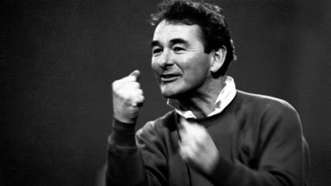 4 December 1982 - Football League Division One - Derby County v Nottingham Forest - Forest manager Brian Clough