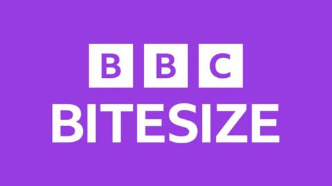The words BBC BITESIZE in white font on a purple background.