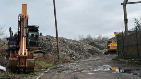 Bickershaw Waste site on Bolton House Road