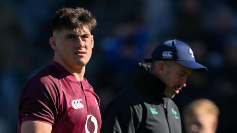 Dan Sheehan pictured during Ireland's captain's run at Soldier Field