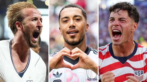 Harry Kane, Youri Tielemans and Sebastian Berhalter