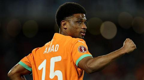 Amad Diallo of Manchester United and Ivory Coast