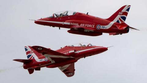 The red arrows aircrafts 