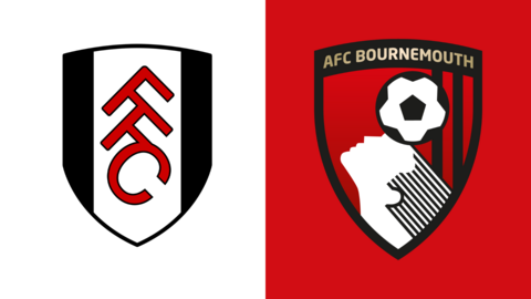 Fulham and Bournemouth club badges