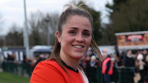 Luton Town Ladies midfield player Jess McKay