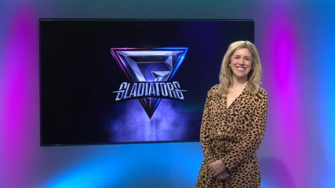 Jenny on the Newsround set