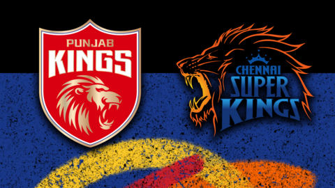 Punjab Kings v Chennai Super Kings badge graphic