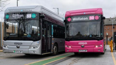 Two NCT buses