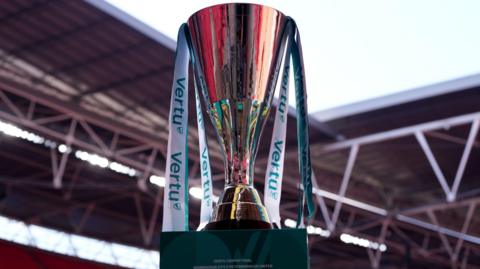 Vertu Trophy cup at Wembley Stadium