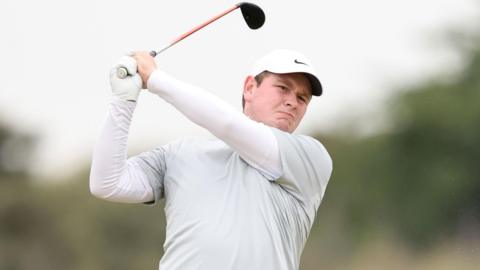 Bob MacIntyre shares the lead in pursuit of a second Scottish Open title