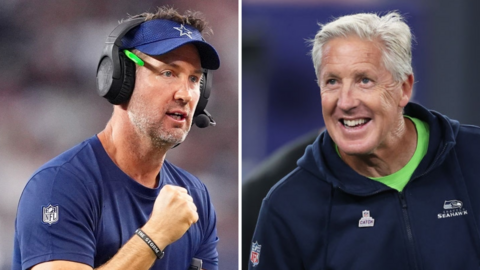 Brian Schottenheimer and Pete Carroll