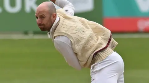 Jack leach bowling for Somerset