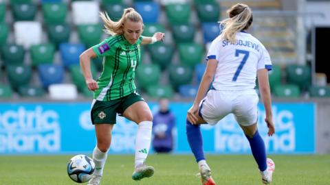 Rachel Dugdale in action for Northern Ireland