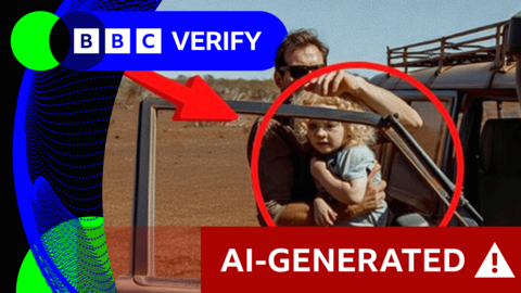An AI-generated and fake image which is spreading misinformation around the disappearance of a four-year-old boy in Australia