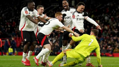 Fulham celebrate