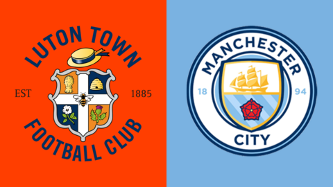 Luton Town v Man City graphic