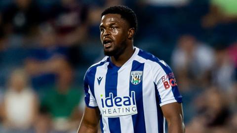 Josh Maja in action for West Brom