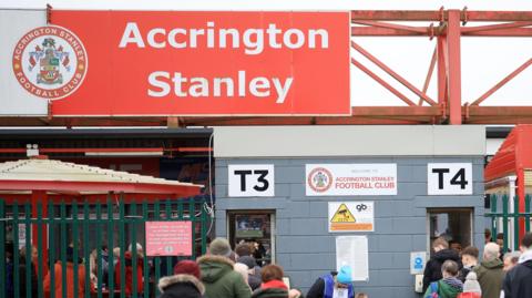 Accrington Stanley play at the Wham Stadium