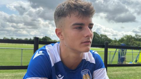Ben Perry at Colchester's training ground