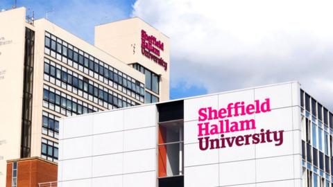 Exterior shot of Sheffield Hallam University
