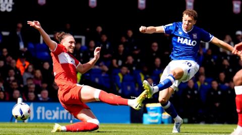 Ipswich Town's Kasey McAteer scores