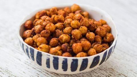 Smoky baked chickpeas