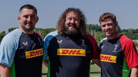 Wyn Jones, Adam Jones and Leigh Halfpenny