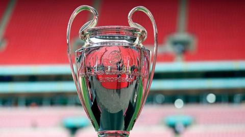 The Champions League trophy