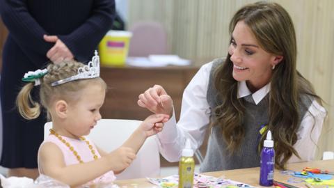 Catherine with a child 