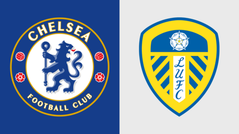 Chelsea and Leeds United club badges