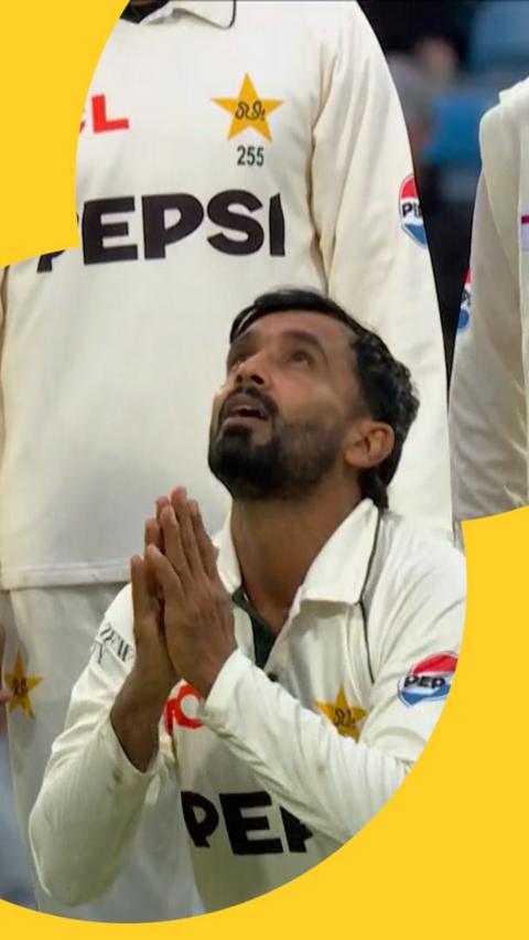 Ali Usman after taking five wickets