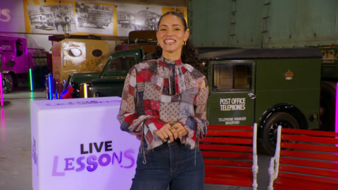 Vick Hope and a Live Lessons lightbox
