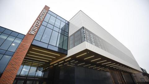 External view of the Winter Gardens Conference and Exhibition Centre in Blackpool