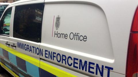 A home office immigration enforcement van