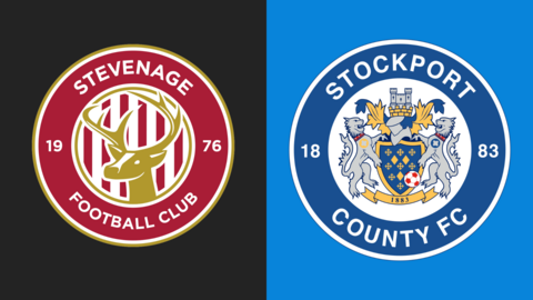 Stevenage and Stockport County club crests