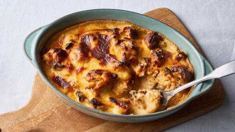 Smoky cauliflower cheese.