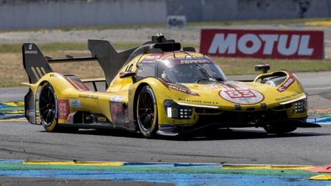 Robert Kubica drives the AF Corse Ferrari